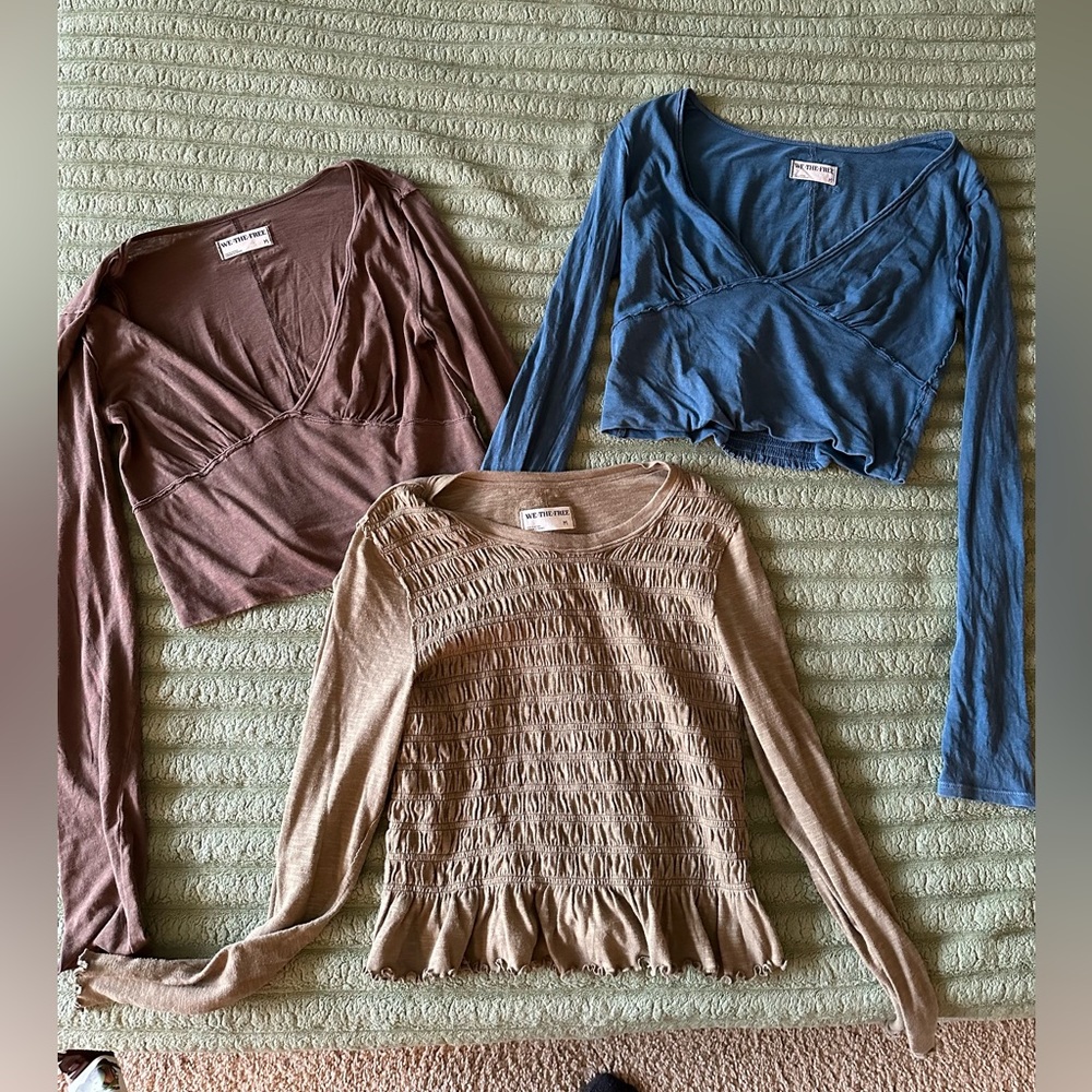 3 free people tops brand new!